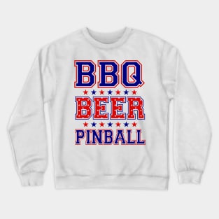 BBQ BEER PINBALL Crewneck Sweatshirt